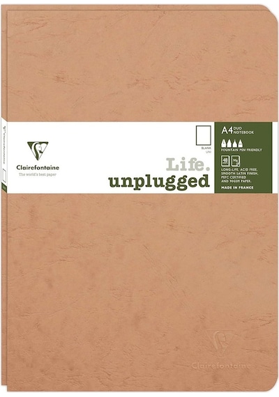 Clairefontaine Age Bag Stapled A4 Çizgisiz Defter Taba 733086c