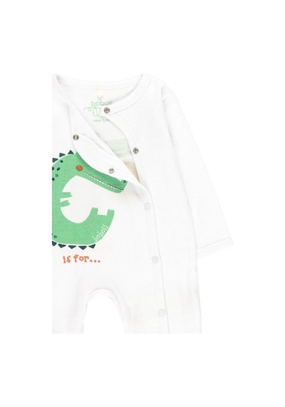 Bobolı Unisex Bebek Tulum Bo.112082 Ekru