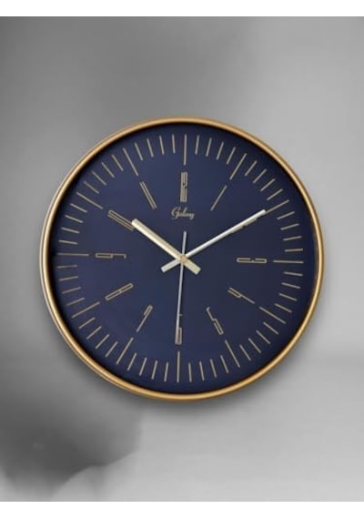 Galaxy 218-a-10 Serisi Eskitme Metal Görünümlü Sessiz Akar Modern Duvar Saati 30 Cm 0240-beyaz-şekilli-48cm