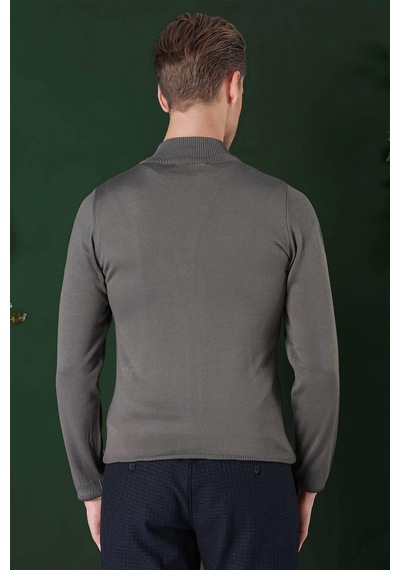 Efor Tr 860 Slim Fit Füme Klasik Triko Füme