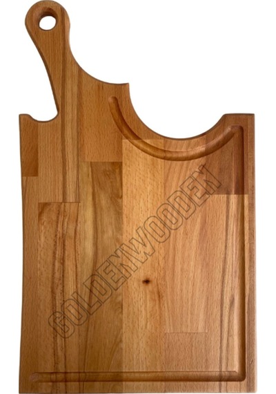 Balta Doğal Ahşap Sunum Tabağı Ahşap Sunumluk Kayın/gürgen Boy:45cm En:27cm