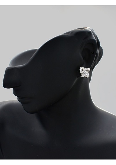 Brezza Lusso Jewelry 925 Ayar Tektaş Şans Gümüş Küpe