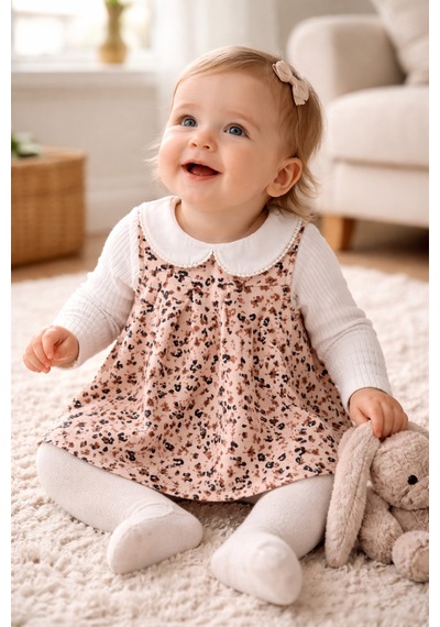 Uğur Bebe Yumuşacık Leopar Desenli Jile Elbise & Bebe Yaka Fitilli Body Kombin %95 Pamuk Bayramlık Kız Çocuk Leopar Leopar Uğur Bebe Yumuşacık Leopar Desenli Jile Elbise & Bebe Yaka Fitilli Body Kombin %95 Pamuk Bayramlık Kız Çocuk Leopar Leopar