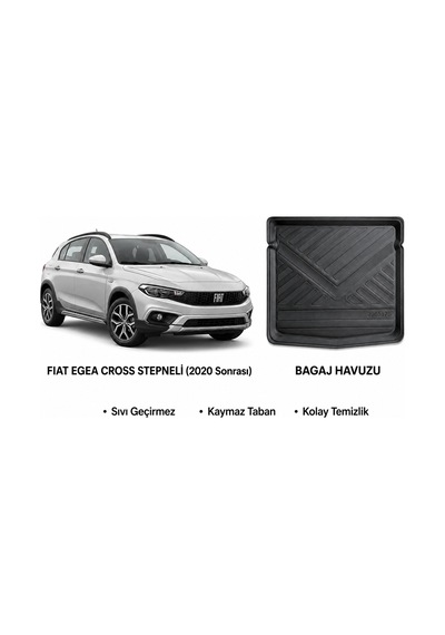 Fiat Egea Cross 2020 Sonrası Stepneli Bagaj Havuzu