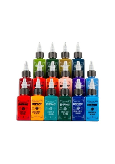 Orient Ching 16'lı Set - Radiant Tattoo Dövme Boyası Seti - 2oz/60ml