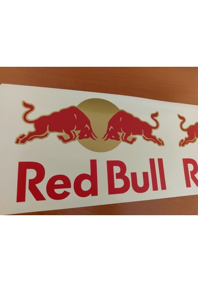 Redbull Sticker Ultra Kalite Altın Yaldız. Red Bull
