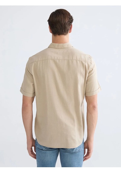 Lc Waikiki Bej Regular Fit Poplin Erkek Gömlek