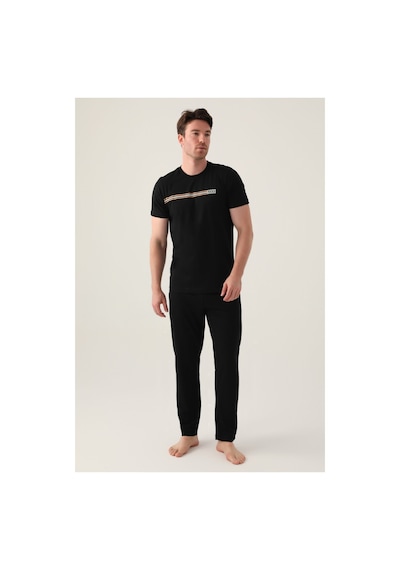 Arnetta Good Siyah Erkek Pijama Takımı