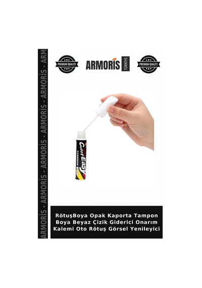 Rötuşboya Opak Kaporta Tampon Boya Beyaz Çizik Giderici Onarım Kalemi Oto Rötuş Görsel Yenileyici