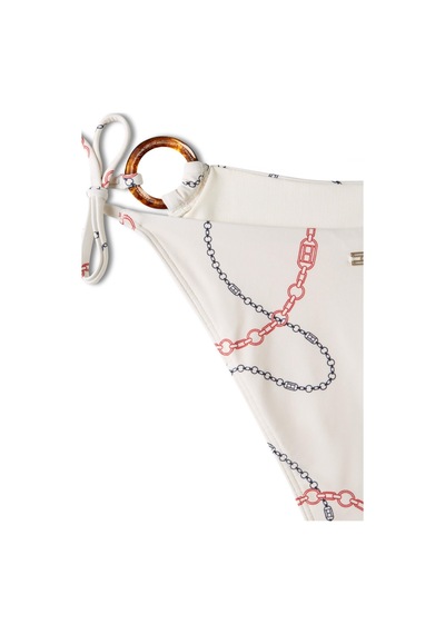 Tommy Hilfiger V İpli Yandan Bağlamalı Beyaz Bikini Altı-14821
