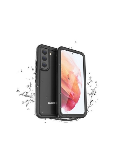 Lexroo Samsung Galaxy Uyumlu S22 Plus 1-1 Su Geçirmez Tpu Sert Pc Kılıf - Siyah