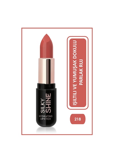 Golden Rose Silky Shine Hydrating Lipstick Nemlendirici Parlak Ruj No:218