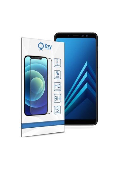 Samsung Galaxy A8 Plus ile Uyumlu Tam Kaplayan Temperli Cam Ekran Koruyucu