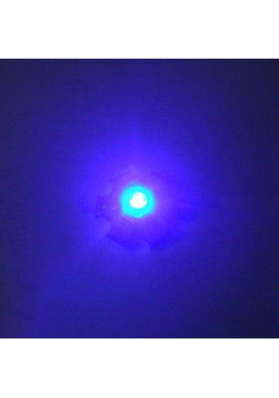 3W Uv Led 395-400Nm 10-15 Lumen 700 Mah 3.4-3.6V 20Mm Pcb Yıldız