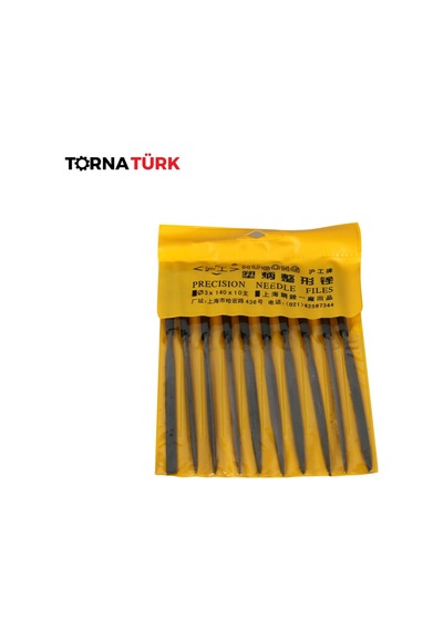 Tesbih Çelik Eğe Seti Çap 3 X 140 X 10 Mm İşleme Ekipmanı Metalik