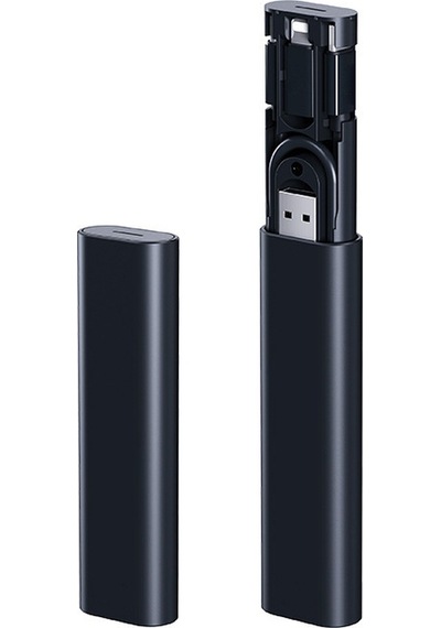60w Type-c Apple Uyumlu iPhone Usb Şarj Kablosu 60w Seyahat Kablo Seti C-011 Siyah