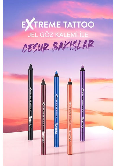 Flormar Extreme Tattoo Akmayan Kajal Göz Kalemi 006 Onyx