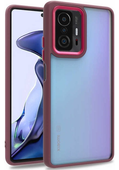Xiaomi Mi 11T 5G Kılıf Zore Flora Buton,Kenar Çevresi Renkli Kılıf