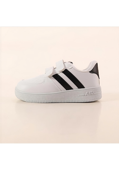 Papucumun Dünyası Günlük Bebek Çocuk Sneaker Cırt Cırt Bantlı Spor Ayakkabı Yürüyüş Ayakkabısı Beyaz - Siyah Papucumun Dünyası Günlük Bebek Çocuk Sneaker Cırt Cırt Bantlı Spor Ayakkabı Yürüyüş Ayakkabısı Beyaz - Siyah