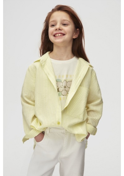 Nk Kids Majove Kız Çocuk Gömlek 38328 Sarı