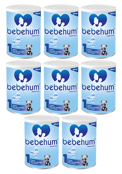 Bebehum 1 Numara Teneke Bebek Sütü 0-6 Ay 400 gr x 8 Adet