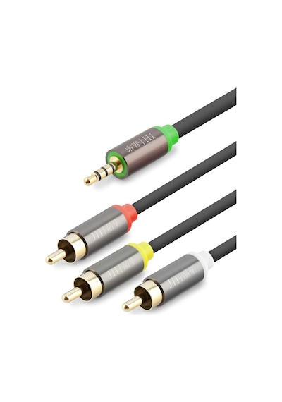 3.5 Mm To 3rca Kablo 2lıne Gold Siyah Hdx1065