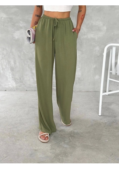 Tam12den Ayrobin Oversize Kadın Pantalon - Mint Yeşili Mint Yeşili