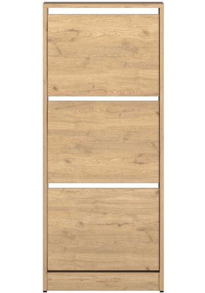 Flat Duo Üç Katlı Ayakkabılık Florida Meşe 51x119x26 Cm Meşe Flat Duo Üç Katlı Ayakkabılık Florida Meşe 51x119x26 Cm Meşe