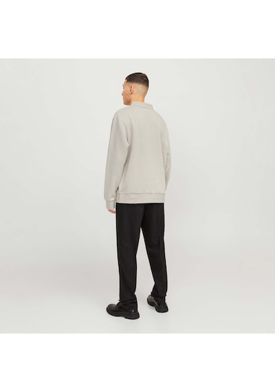 Jack & Jones Bradley Erkek Bej Polo Sweatshirt 12278586-mbm Krem
