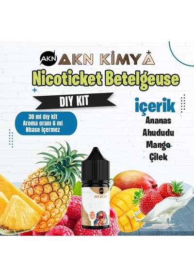 Nicoticket Betelgeuse Dıy Kit Çilek Ananas Mango Gıda Aroması %20 Oranda Aroma İçerir Hazır Değildir 30 Ml