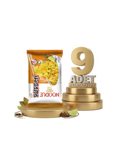 Dudomi Kore Usulü Köri Çeşnili Noodle 9x70 Gr