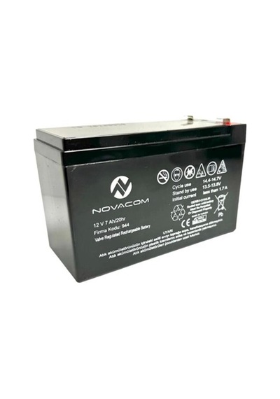 Nova 12v 7a Bakımsız Kuru Akü 2kg Ups Uyumlu