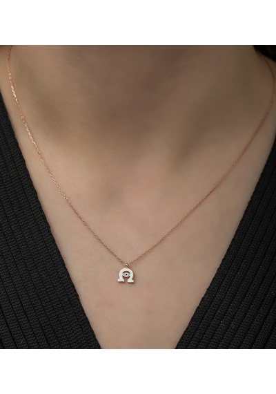 925 Ayar Minimal At Nalı Kolye Kadın Gümüş Kolye
