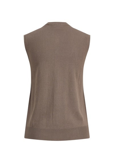 Jack & Jones Kadin Örgü Yelek - Ophelia - 12296335 Brown Lentil