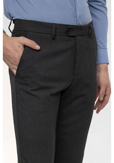 Antioch Erkek Aksesuar Detaylı Slim Fit Pantolon Füme