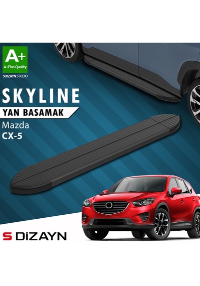 S-dizayn Mazda Cx-5 Skyline Siyah Yan Basamak 183 Cm 2012-2016 A+ Kalite