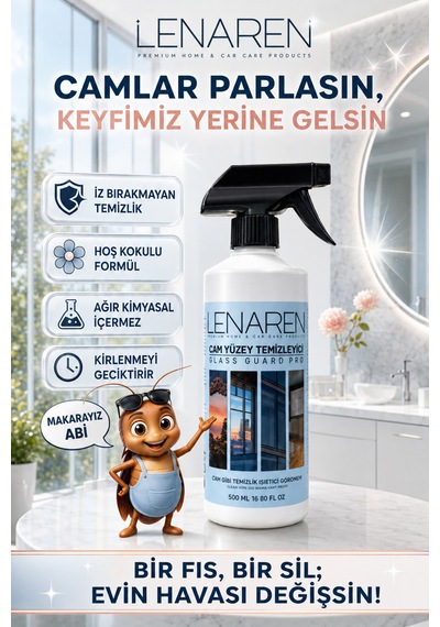 Lenaren Cam Yüzey Temizleyici