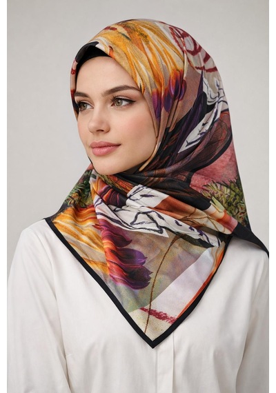Sport Polyester Twill Eşarp -7437797-911 Siyah