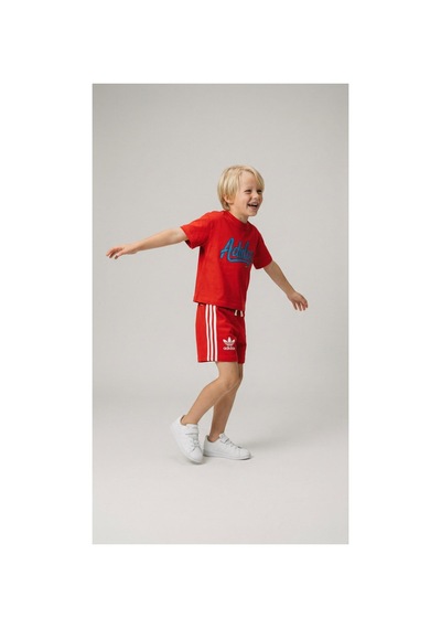 Poala Kids Logolu Kırmızı Şort Takım