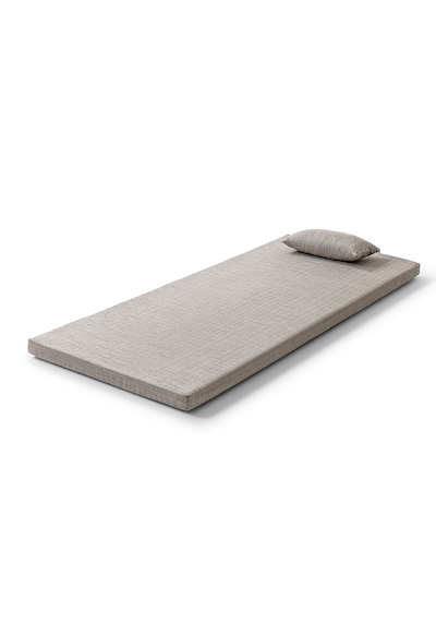 Nomad Yastık Hediyeli Full Ortopedik Taşınabilir Kamp Yatağı 6 Cm 1 80x190 Vizon Ölçü