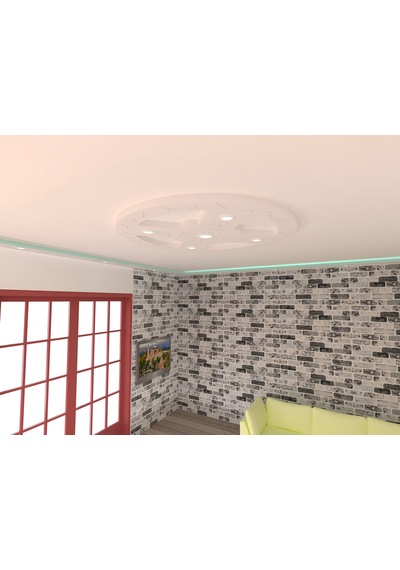 Motifpiyer Motifli Tavan Göbegi Led Spotlu Tmg-53-5-Cap 130cm