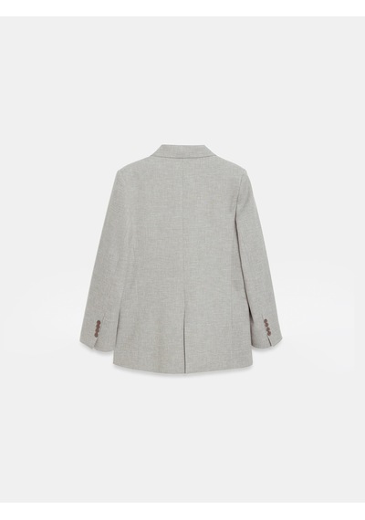 DİLVİN 60811 Keten Karışımlı Blazer Ceket-taş