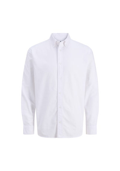 Jack & Jones Erkek Oxford Kumas Uzun Kollu Gömlek - Harvey - 12293325 Beyaz