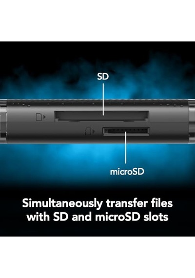 Çift Yuvalı Usb-a/c Okuyucu, 205mb/s'ye Kadar Aktarım Hızı, Sd Ve Microsd Kartları Lrw310x-bnbng Katkı Sağlar