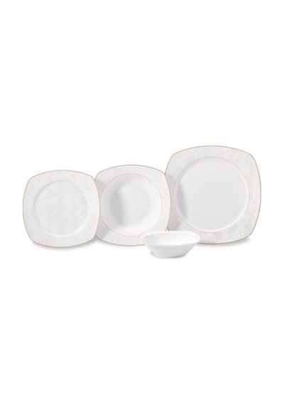 Korkmaz Mona Collection 60 Parça Kare Yemek Takımı A8133