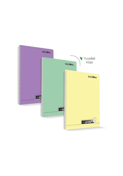 Im Smart Pp Kapak Spiralli A4 120 Yaprak Çizgili Defter 72913 Çok Renkli