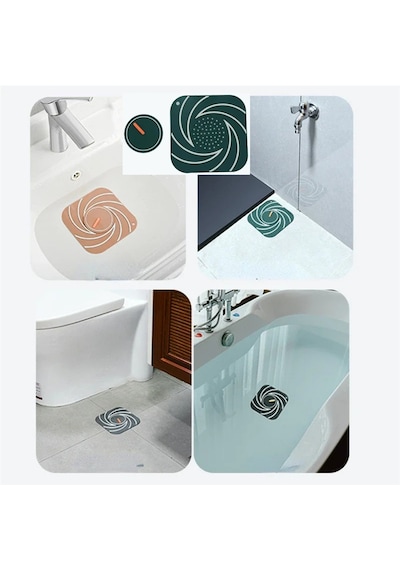 Gri Süzgeçli Silikon Lavabo Gider Kapağı Koku Önleyici Banyo Mutfak 15 cm