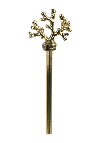 Beyaz Mermer Tabanlı Gold Mercan Detaylı Kağıt Havluluk Dekoratif Rulo Havlu Standı-196