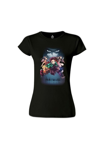 Demon Slayer Siyah Bayan Tshirt