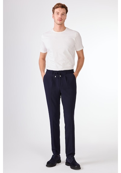 Dufy Pileli Jogger Pantolon Lacivert